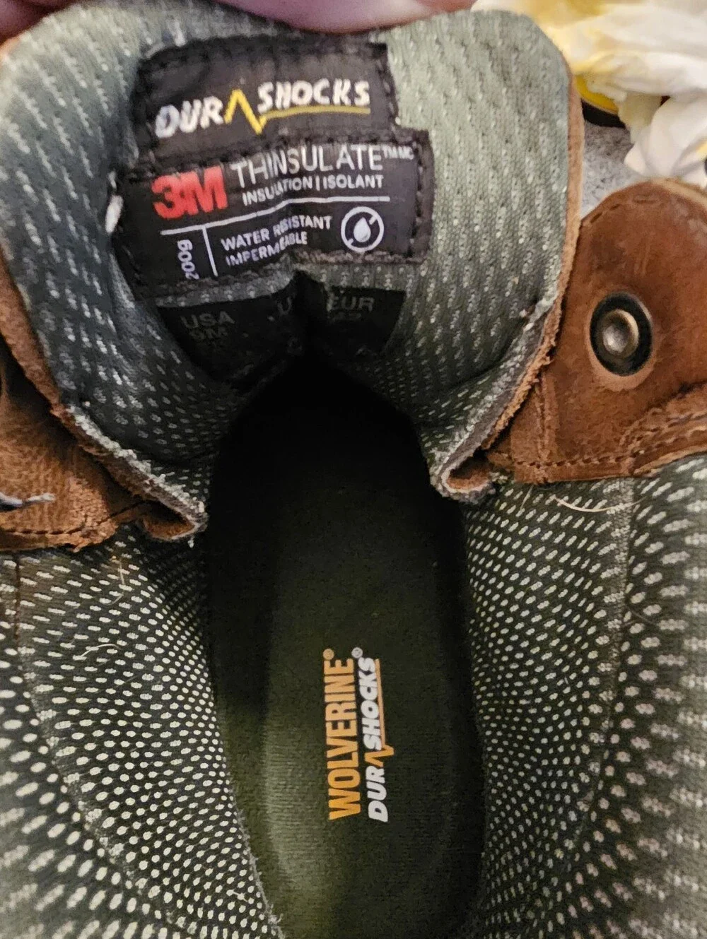 Wolverine DuraShocks®  Water and Slip Resistant Insulated Steel Toe Work Boots